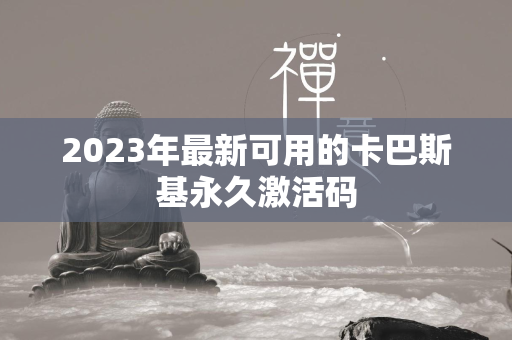 2023年最新可用的卡巴斯基永久激活码  第4张