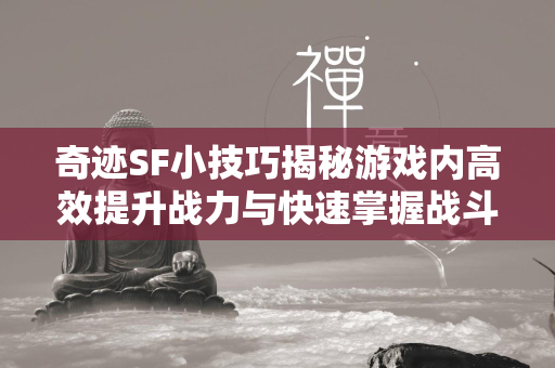 传奇SF小技巧揭秘游戏内高效提升战力与快速掌握战斗精粹的必备攻略  第4张