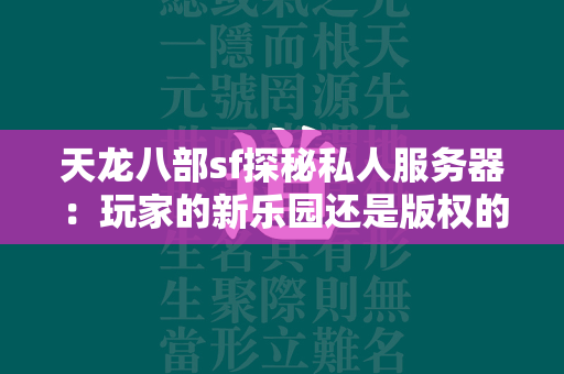 传奇sf探秘私人服务器：玩家的新乐园还是版权的灰色地带？  第3张