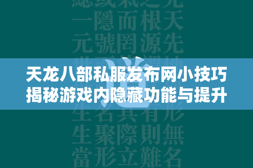 传奇私服发布网小技巧揭秘游戏内隐藏功能与提升战力的策略  第3张