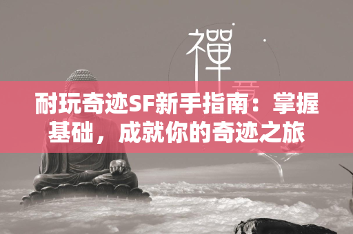 耐玩传奇SF新手指南：掌握基础，成就你的传奇之旅  第4张