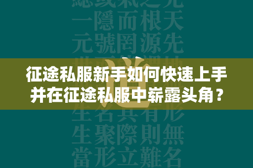 传奇私服新手如何快速上手并在传奇私服中崭露头角？  第3张