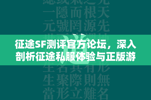 传奇SF测评官方论坛，深入剖析传奇私服体验与正版游戏生态的对比研究  第4张