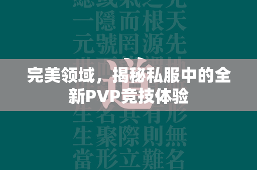 完美领域，揭秘私服中的全新PVP竞技体验  第4张