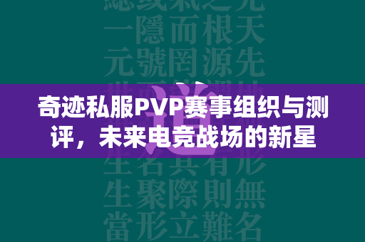 传奇私服PVP赛事组织与测评，未来电竞战场的新星  第2张