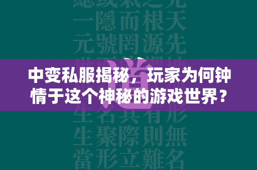 中变私服揭秘，玩家为何钟情于这个神秘的游戏世界？  第4张