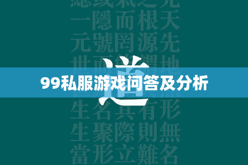 99私服游戏问答及分析  第3张