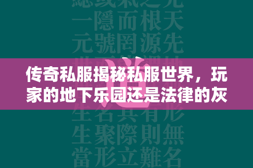 传奇私服揭秘私服世界，玩家的地下乐园还是法律的灰色边缘？  第3张