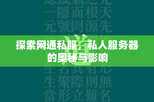 探索网通私服，私人服务器的奥秘与影响  第4张