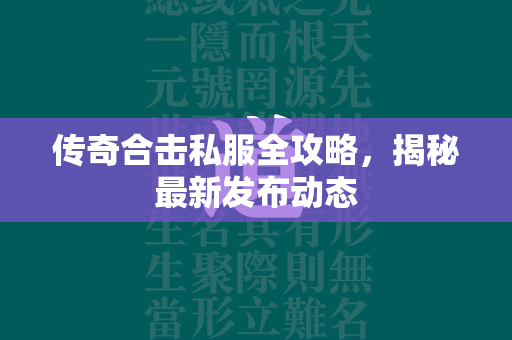 传奇合击私服全攻略，揭秘最新发布动态  第2张