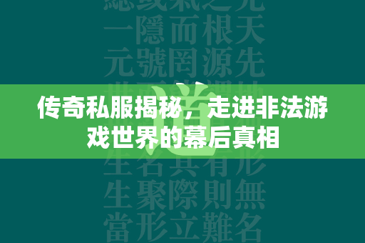 传奇私服揭秘，走进非法游戏世界的幕后真相  第2张