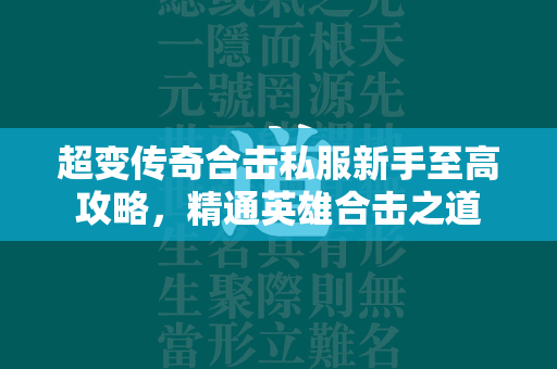 超变传奇合击私服新手至高攻略，精通英雄合击之道  第2张