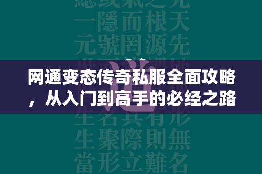 网通变态传奇私服全面攻略，从入门到高手的必经之路  第2张