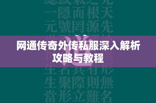 网通传奇外传私服深入解析攻略与教程