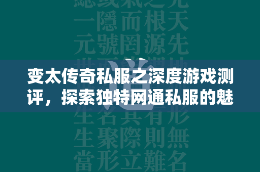 变太传奇私服之深度游戏测评，探索独特网通私服的魅力与攻略教程分析  第2张