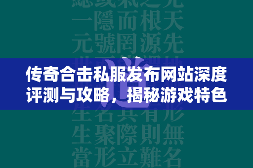 传奇合击私服发布网站深度评测与攻略，揭秘游戏特色、性能表现及玩家体验  第2张