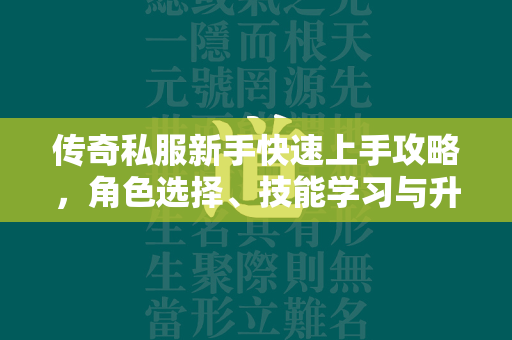 传奇私服新手快速上手攻略，角色选择、技能学习与升级指南  第1张