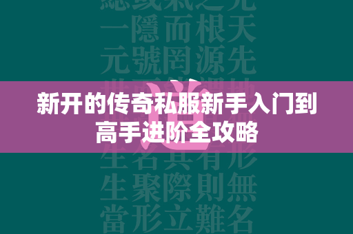 新开的传奇私服新手入门到高手进阶全攻略