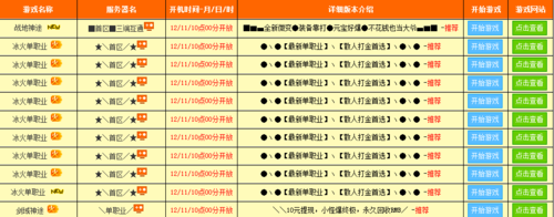 2023新服网页游戏开服表  第4张